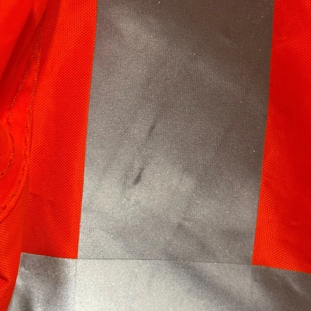 High-Visibility 3M Orange Jacket with Reflective Stripes Class 3 Size Medium - Picture 2 of 6